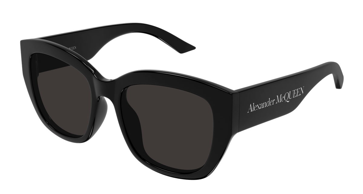Alexander McQueen AM0451SA Sunglasses - Black / Grey (001)