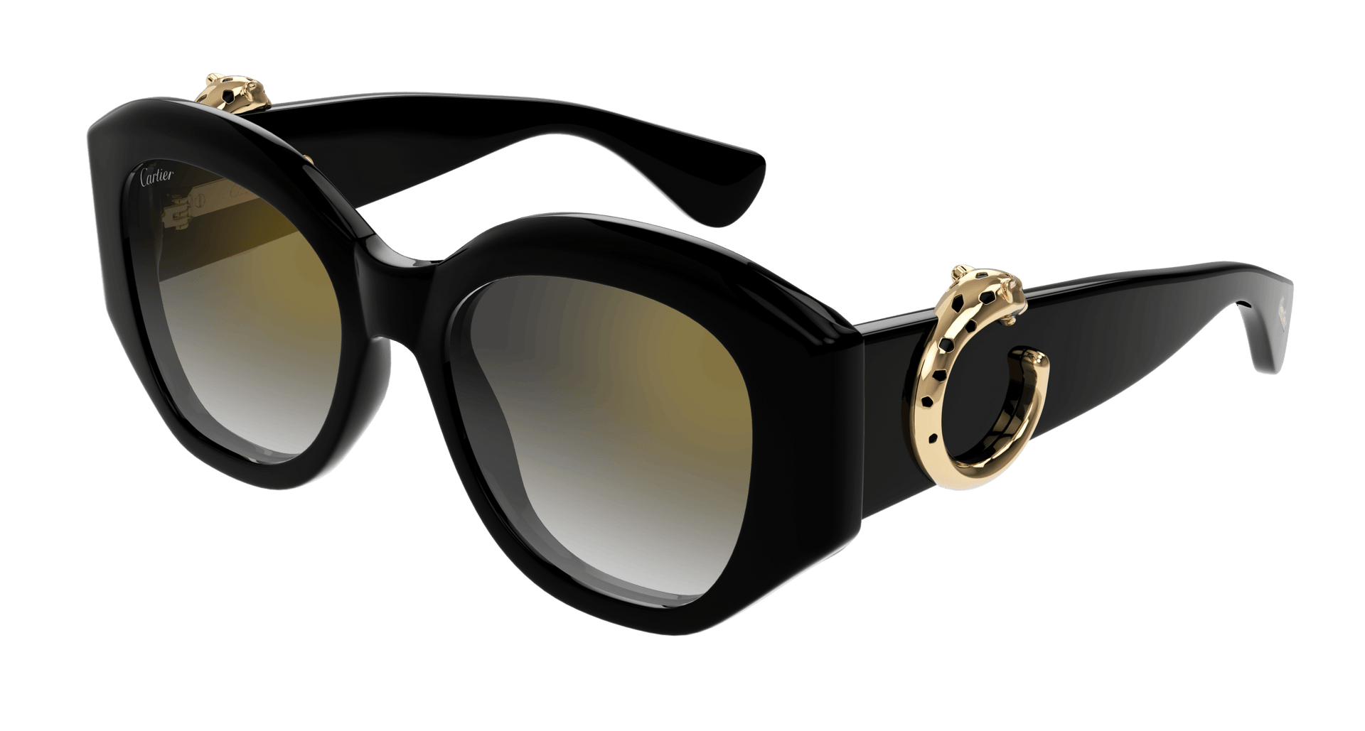 Cartier CT0502S Sunglasses - Black / Grey (001)