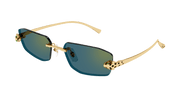 Cartier CT0474S Sunglasses - Gold / Green (003)