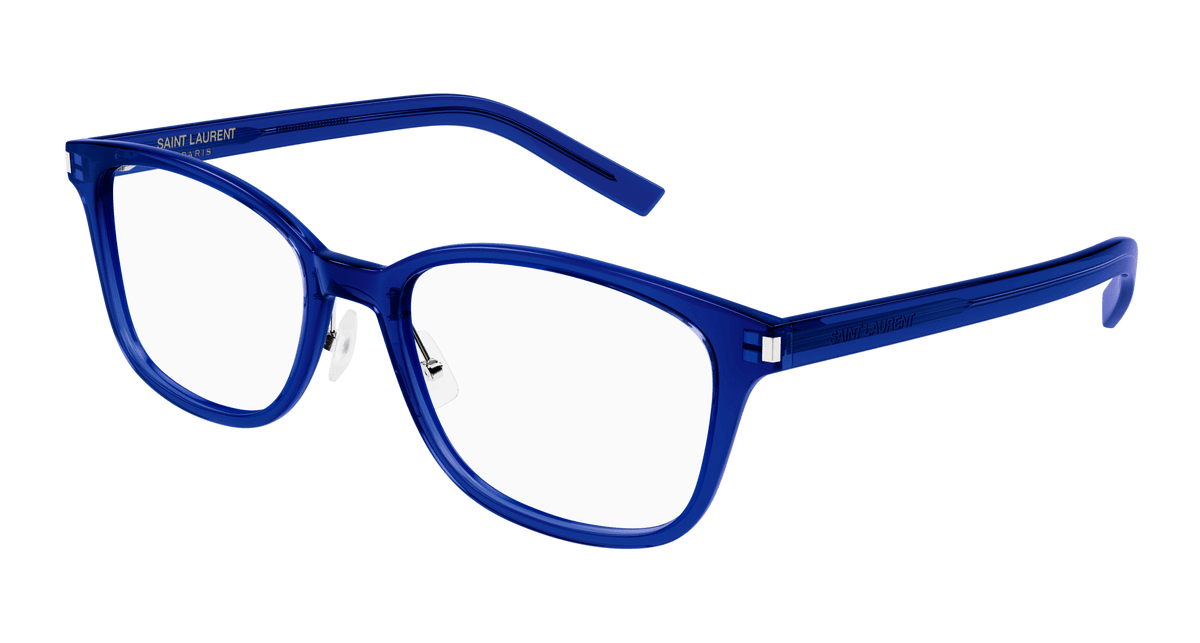Saint Laurent SL 288/J SLIM Eyeglasses - Blue / Transparent (003)