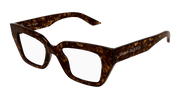 Alexander McQueen AM0453O Eyeglasses - Havana / Transparent (002)
