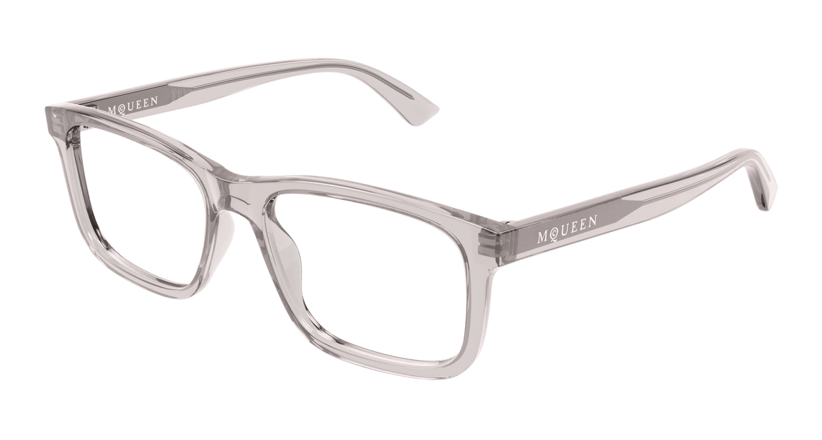 Alexander McQueen AM0486O Eyeglasses - Grey / Transparent (008)