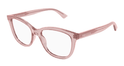 Alexander McQueen AM0487O Eyeglasses - Red / Transparent (004)