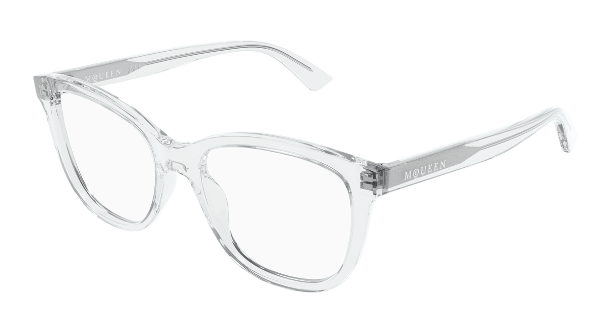 Alexander McQueen AM0487O Eyeglasses - Crystal / Transparent (005)