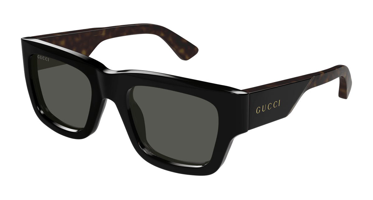 Gucci GG1668S Sunglasses - Black / Grey (001)