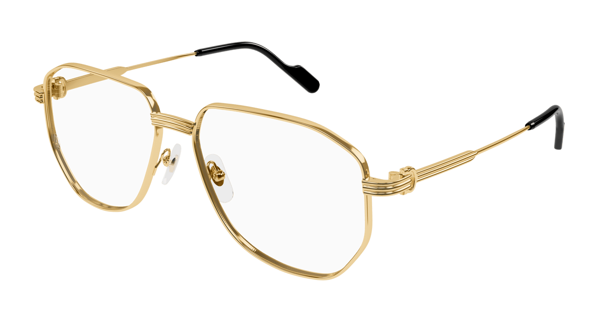 Cartier CT0484O Eyeglasses - Gold / Transparent (001)