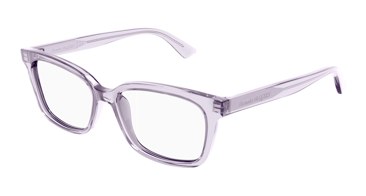 Alexander McQueen AM0464O Eyeglasses - Violet / Transparent (005)