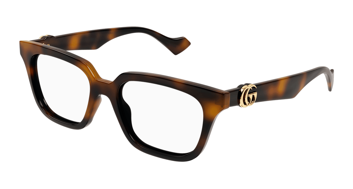 Gucci GG1536O Eyeglasses - Havana / Transparent (002)