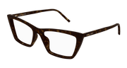 Saint Laurent SL 737 MICA THIN OPT Eyeglasses - Havana / Transparent (002)