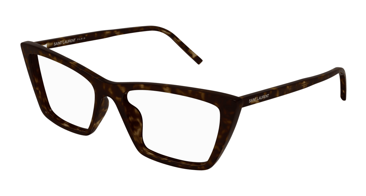 Saint Laurent SL 737 MICA THIN OPT Eyeglasses - Havana / Transparent (002)