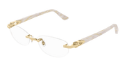 Cartier CT0318O Eyeglasses - Gold / Transparent (005)