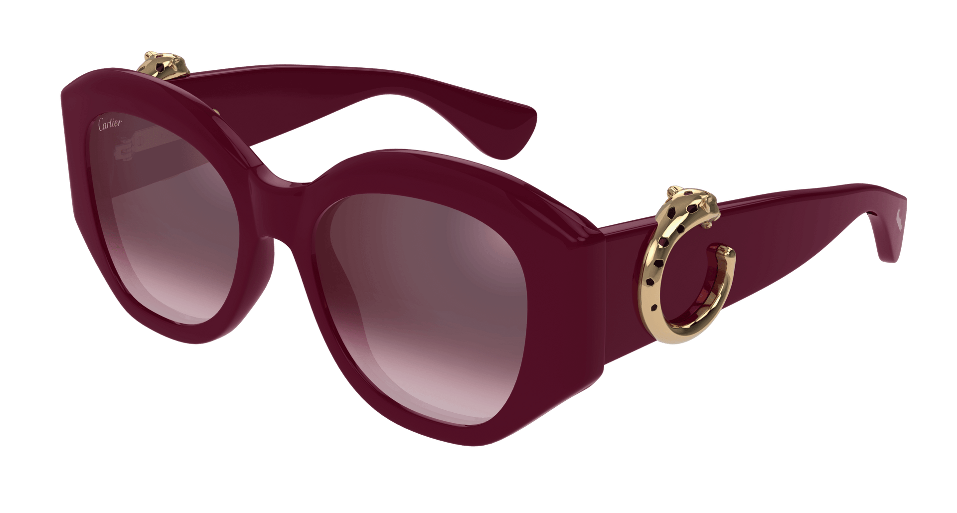 Cartier CT0502S Sunglasses - Burgundy / Red (004)