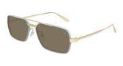 Dunhill DU0076S Sunglasses - Grey / Brown (004)