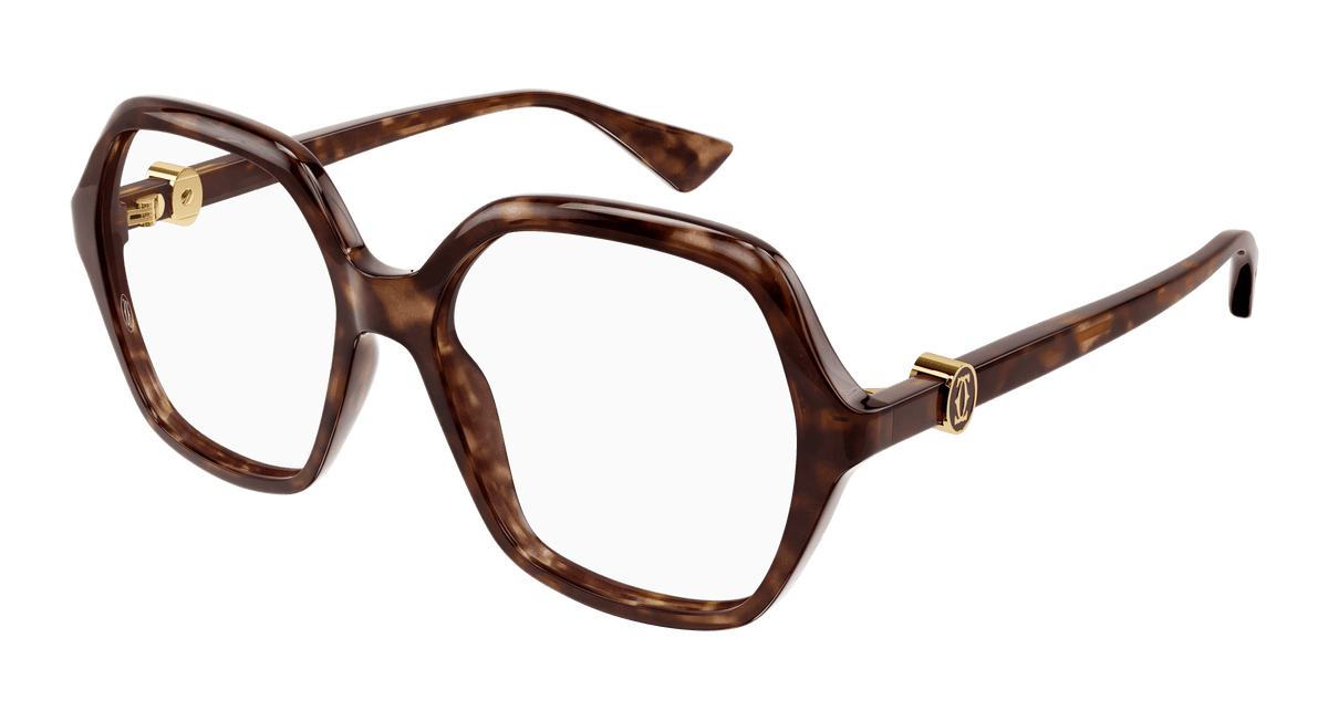 Cartier CT0492O Eyeglasses - Havana / Transparent (002)