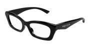 Alexander McQueen AM0474O Eyeglasses - Black / Transparent (001)