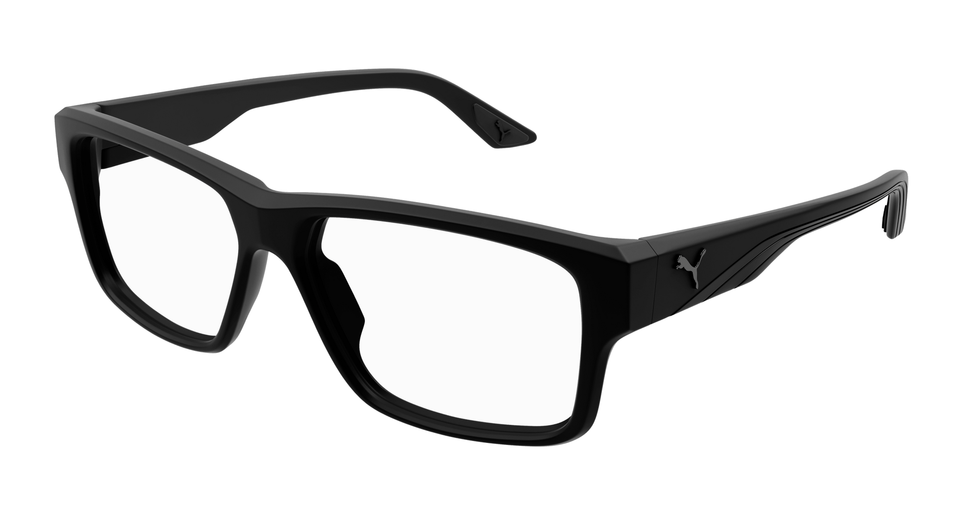 Puma PU0446O Eyeglasses - Black / Transparent (002)