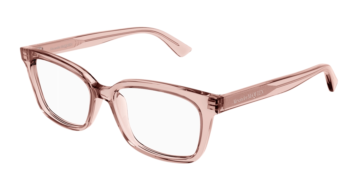 Alexander McQueen AM0464O Eyeglasses - Pink / Transparent (003)