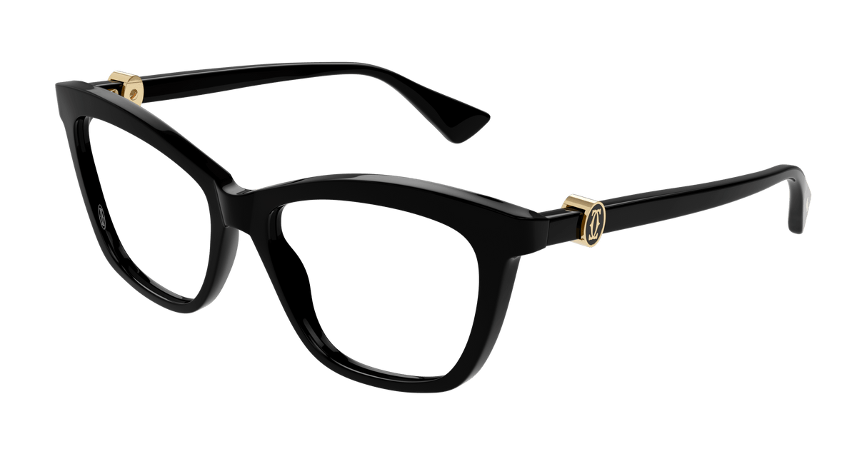 Cartier CT0526O Eyeglasses - Black / Transparent (001)