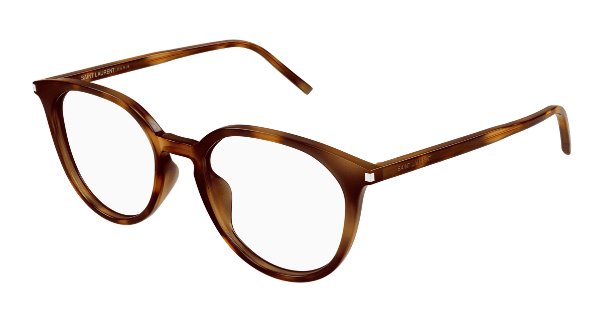 Saint Laurent SL 681/F Eyeglasses - Havana / Transparent (002)