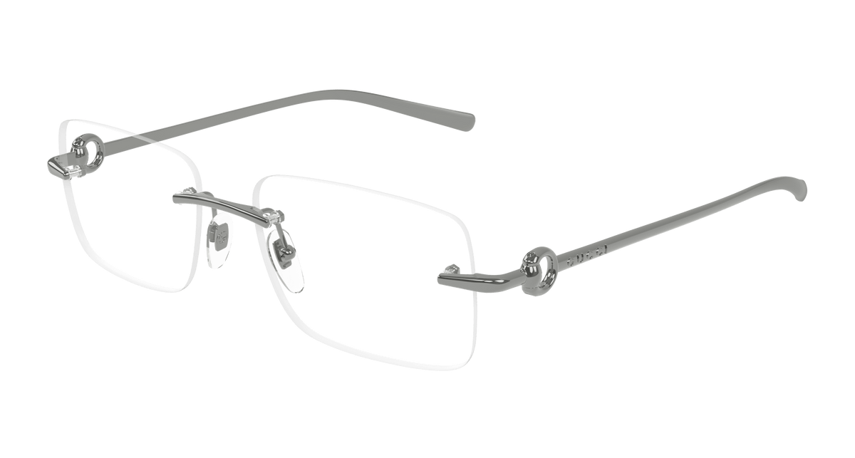 Gucci GG1703O Eyeglasses - Gunmetal / Transparent (001)