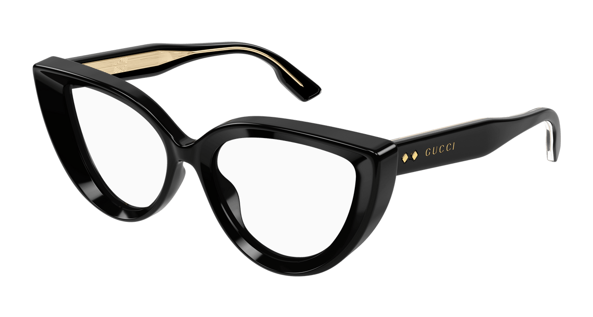 Gucci GG1530O Eyeglasses - Black / Transparent (001)