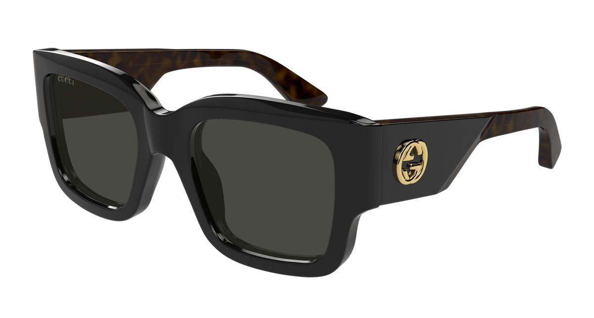 Gucci GG1663S Sunglasses - Black / Grey (001)