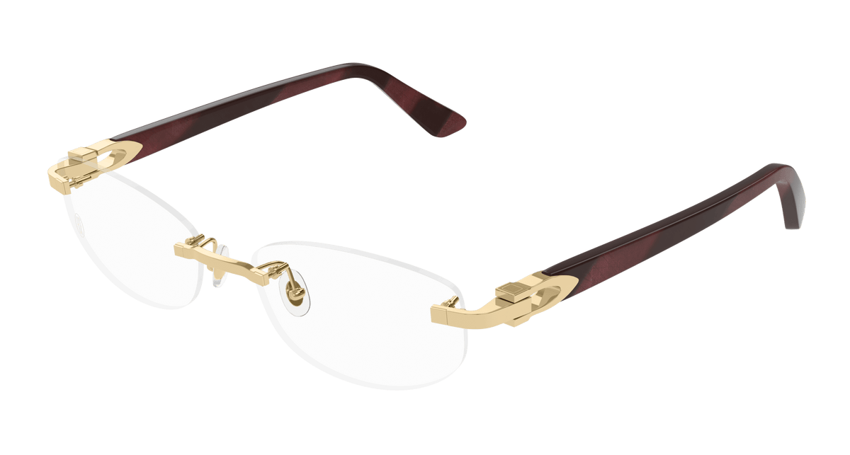 Cartier CT0318O Eyeglasses - Gold / Transparent (006)