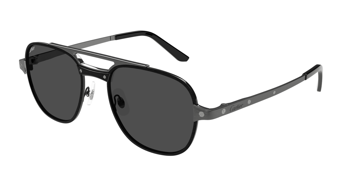 Cartier CT0477S Sunglasses - Black / Smoke (002)