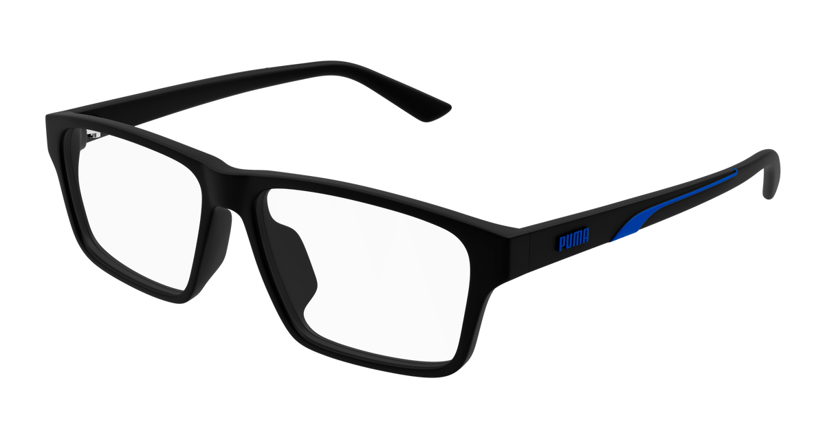 Puma PU0477OA Eyeglasses - Black / Transparent (002)