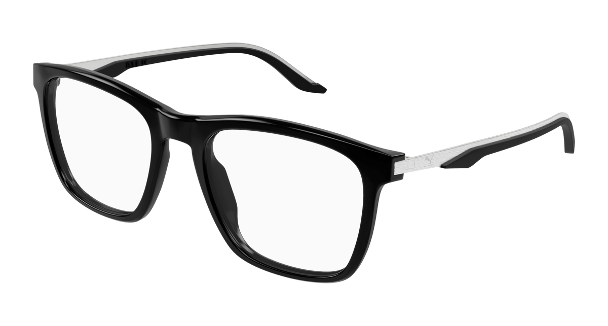 Puma PU0454O Eyeglasses - Black / Transparent (001)