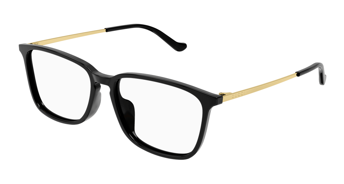 Gucci GG1609OA Eyeglasses - Black / Transparent (001)