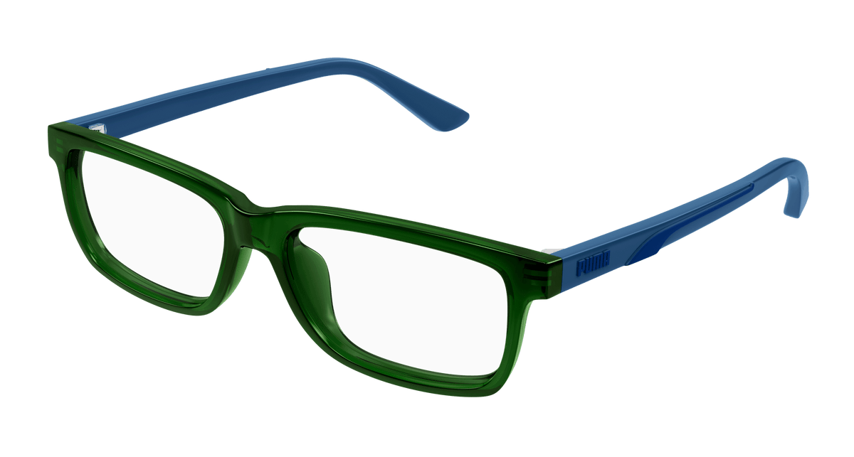 Puma PJ0076O Eyeglasses - Green / Transparent (005)