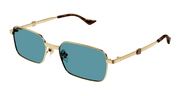 Gucci GG1495S Sunglasses - Gold / Blue (003)