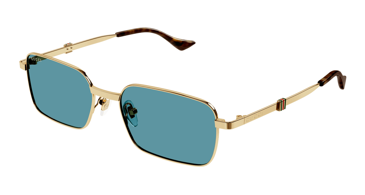 Gucci GG1495S Sunglasses - Gold / Blue (003)