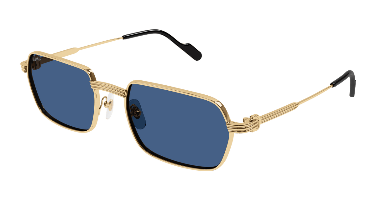 Cartier CT0463S Sunglasses - Gold / Blue (003)