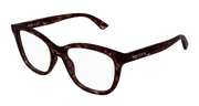Alexander McQueen AM0487O Eyeglasses - Havana / Transparent (002)