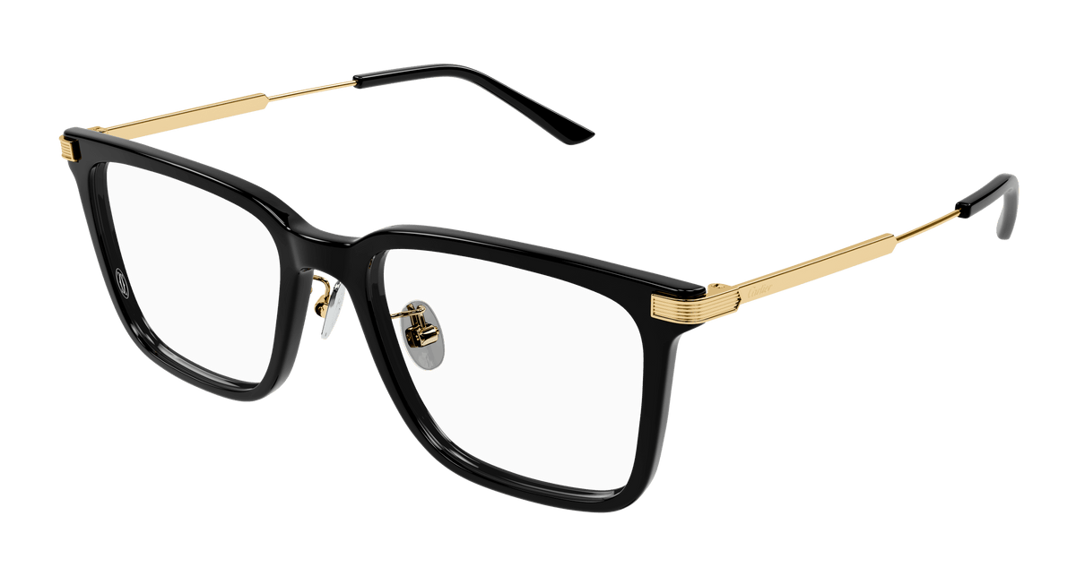 Cartier CT0384O Eyeglasses - Black / Transparent (003)