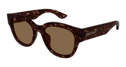 Alexander McQueen AM0509SA Sunglasses - Havana / Brown (002)