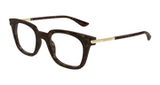 Alexander McQueen AM0521O Eyeglasses - Havana / Transparent (002)