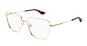 Alexander McQueen AM0503O Eyeglasses - Gold / Transparent (002)