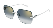 Cartier CT0549S Sunglasses - Silver / Blue (003)