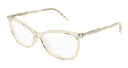 Saint Laurent SL 834 Eyeglasses - Yellow / Transparent (004)