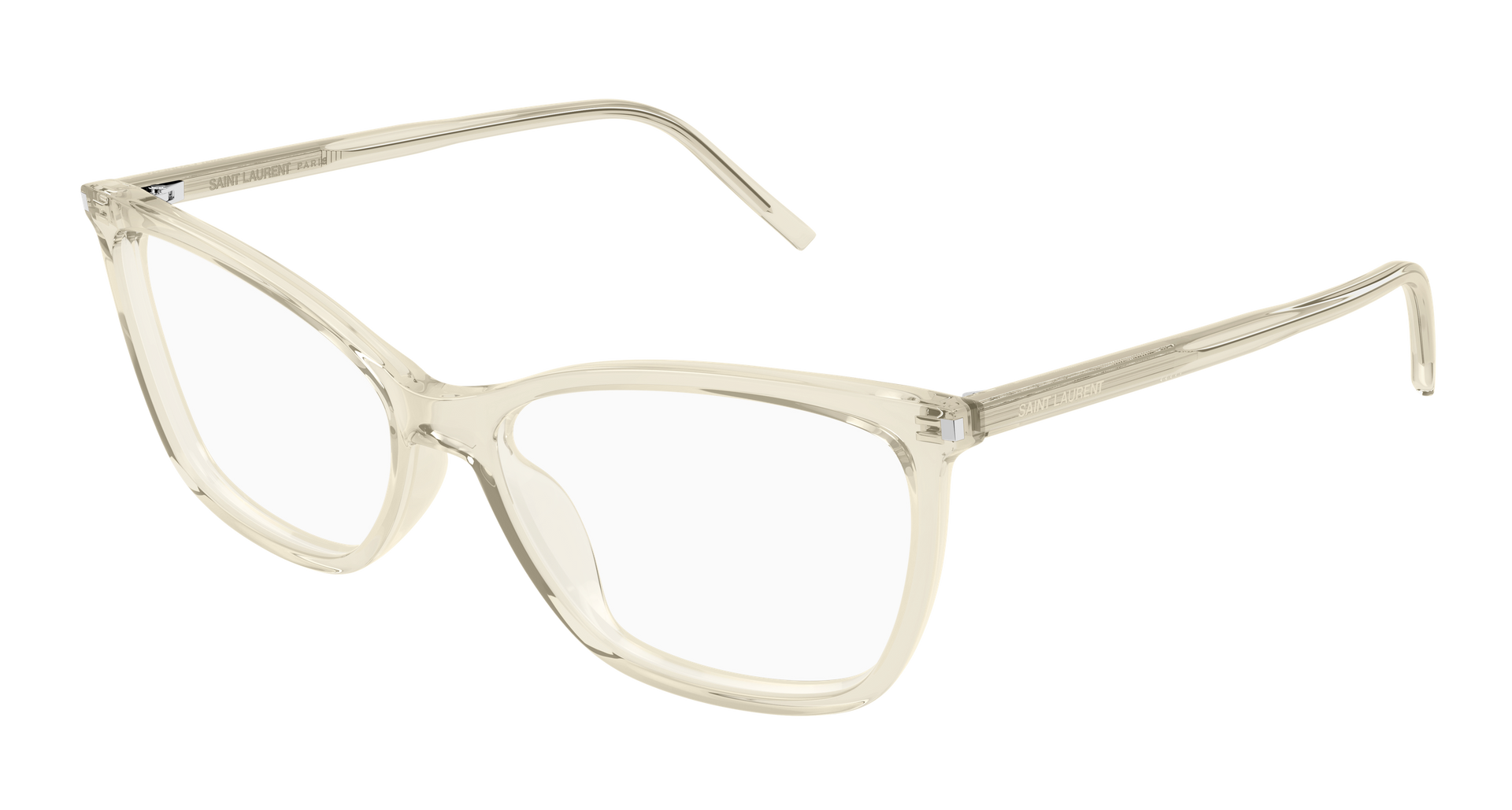 Saint Laurent SL 834 Eyeglasses - Yellow / Transparent (004)