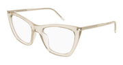 Saint Laurent SL 214 KATE THIN OPT Eyeglasses - Beige / Transparent (004)