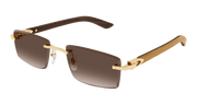 Cartier CT0582S Sunglasses - Gold / Brown (003)