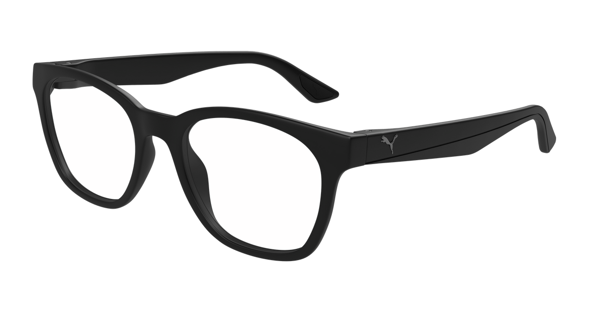Puma PU0486O Eyeglasses - Black / Transparent (001)