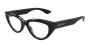 Alexander McQueen AM0529O Eyeglasses - Black / Transparent (001)