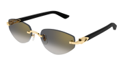 Cartier CT0580S Sunglasses - Gold / Grey (001)