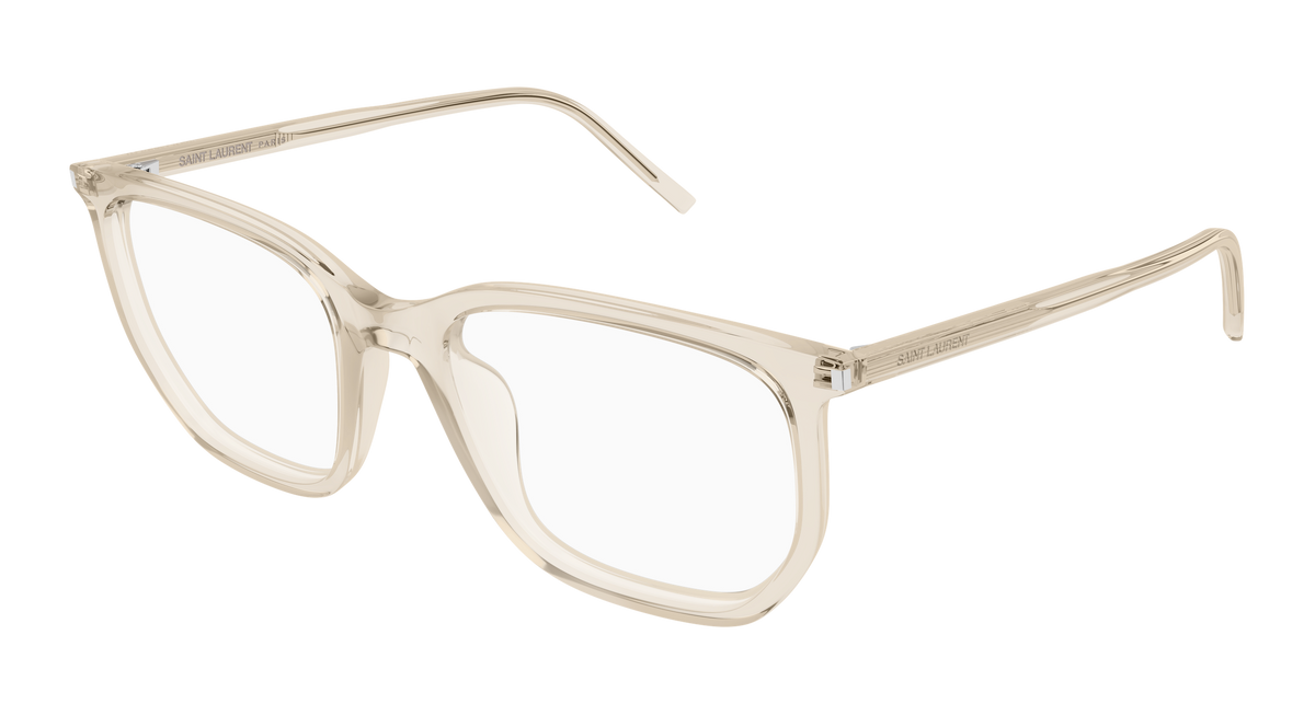 Saint Laurent SL 802 Eyeglasses - Beige / Transparent (004)