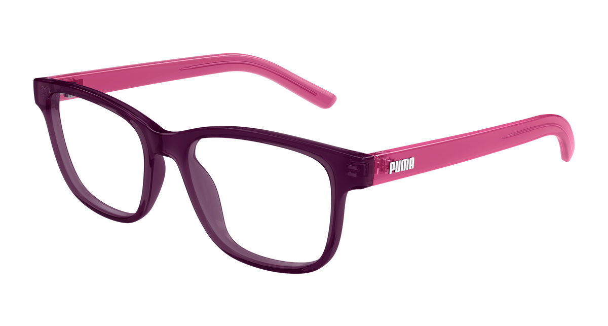 Puma PJ0085O Eyeglasses - Burgundy / Transparent (009)